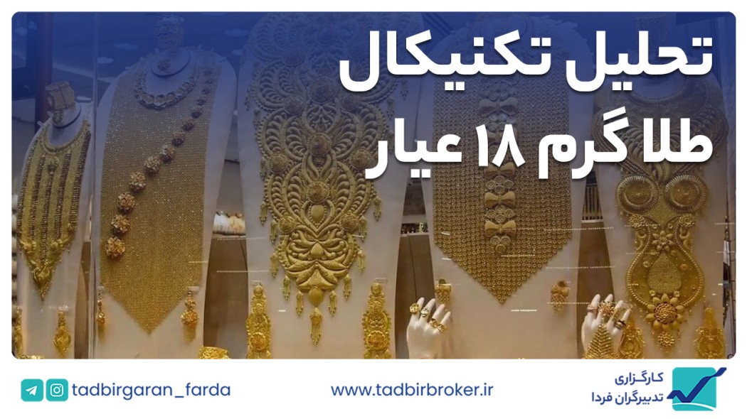 تحلیل تکنیکال طلا گرم 18 عیار