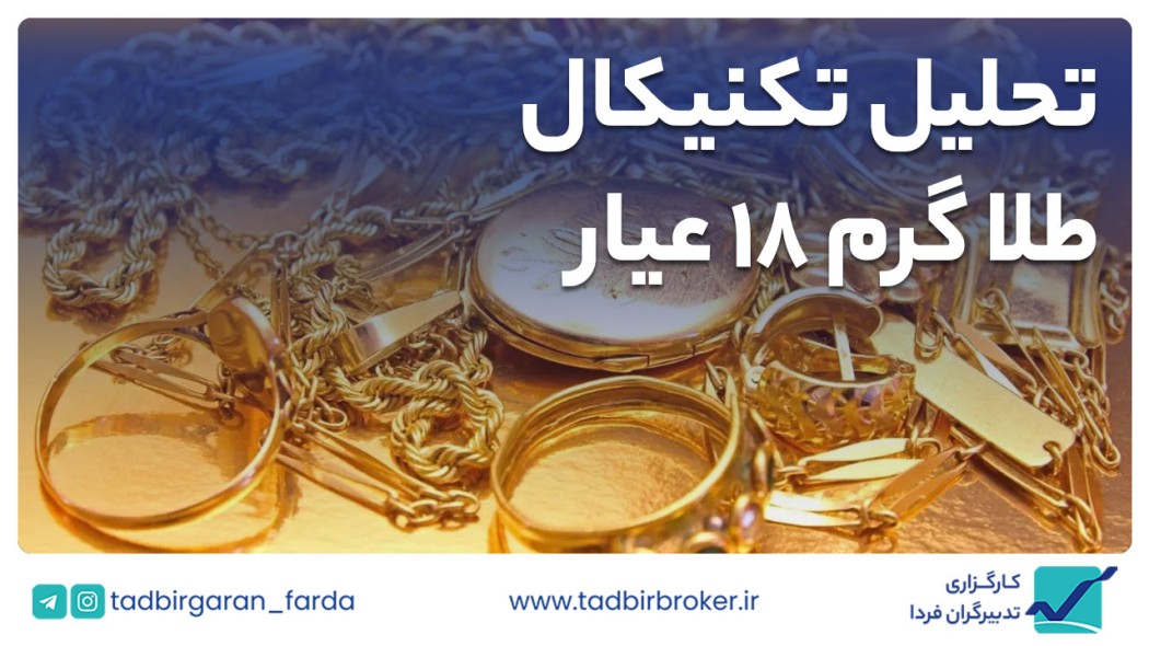 تحلیل تکنیکال طلا گرم 18 عیار