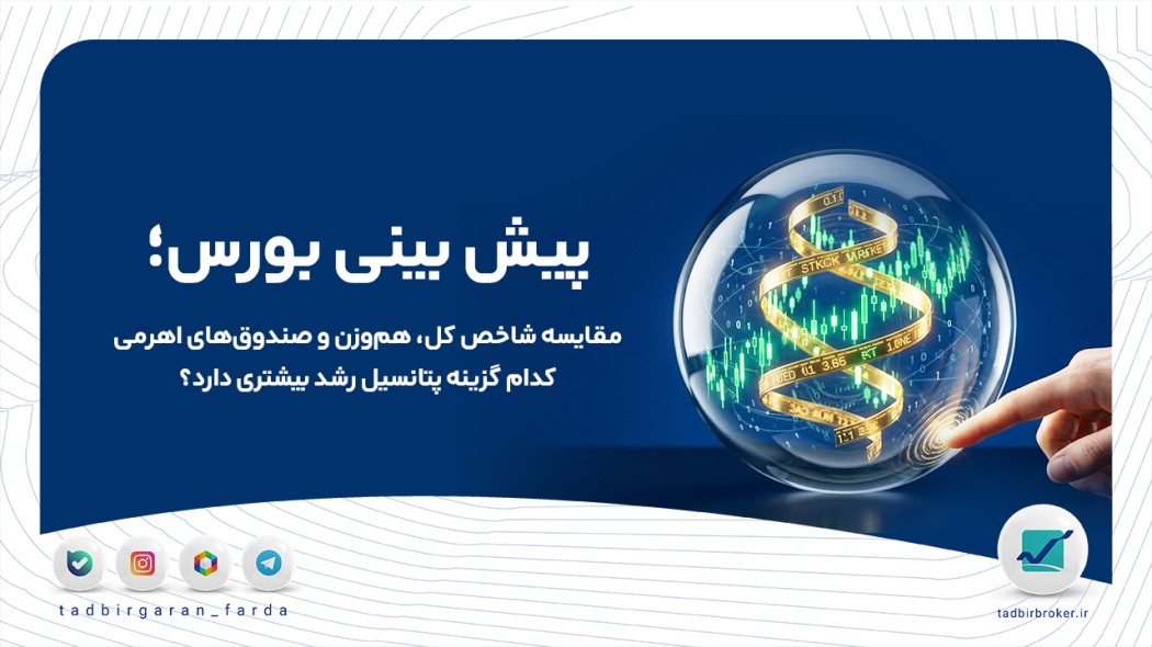 پیش بینی بورس؛ مقایسه شاخص کل، هم‌وزن و صندوق‌های اهرمی | کدام گزینه پتانسیل رشد بیشتری دارد؟